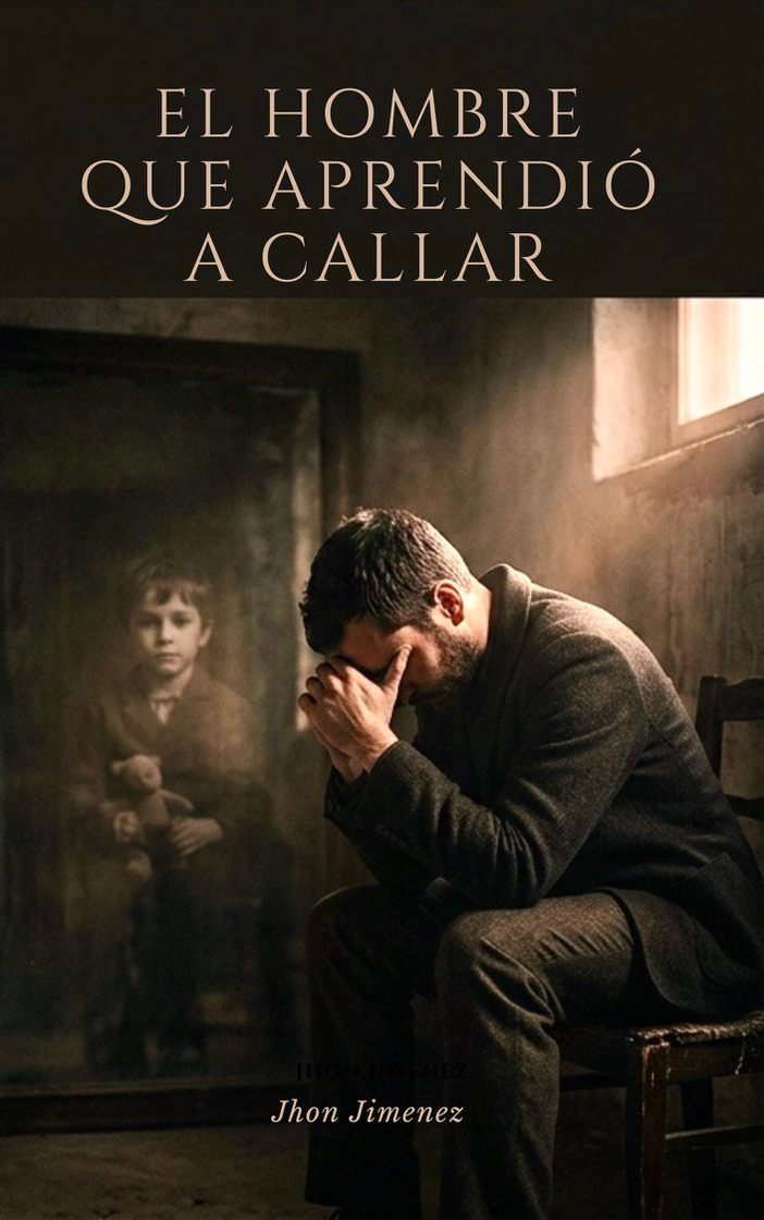 Portada del libro El hombre que aprendió a callar, de Jhon Jimenez